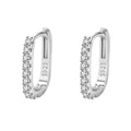 Aurelux Eternal Crystal Huggie Earrings
