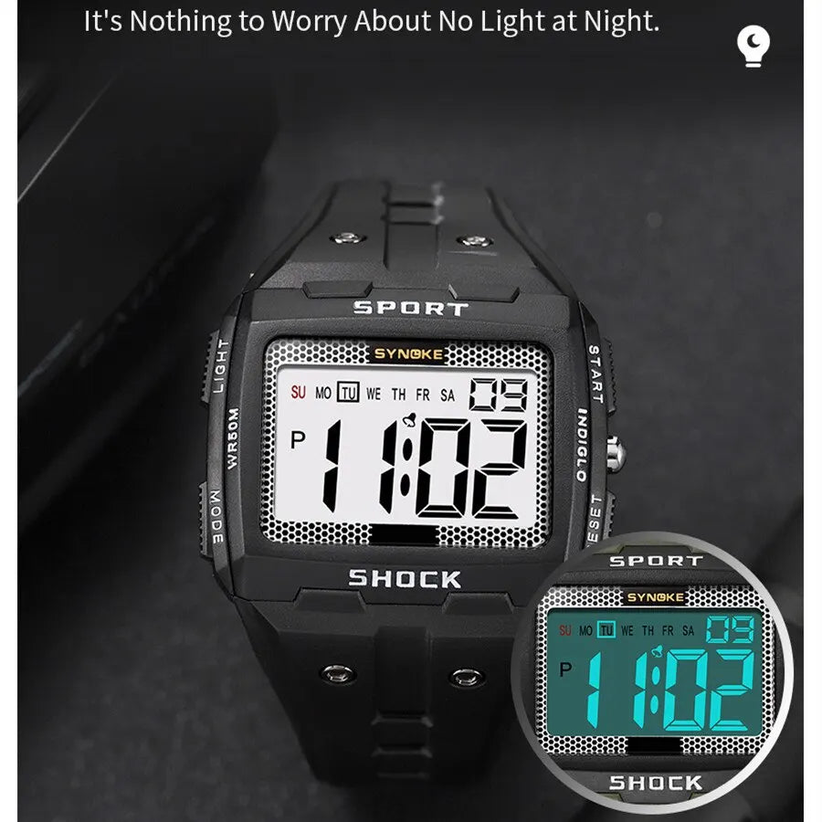 1. AURELUX Square Shock Digital