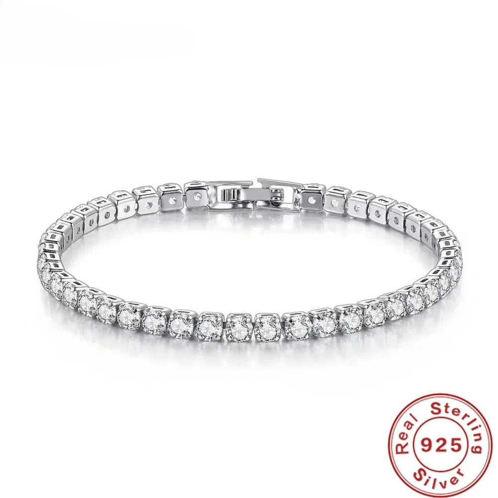 Stellar 925 Sterling Silver Tennis Bracelet