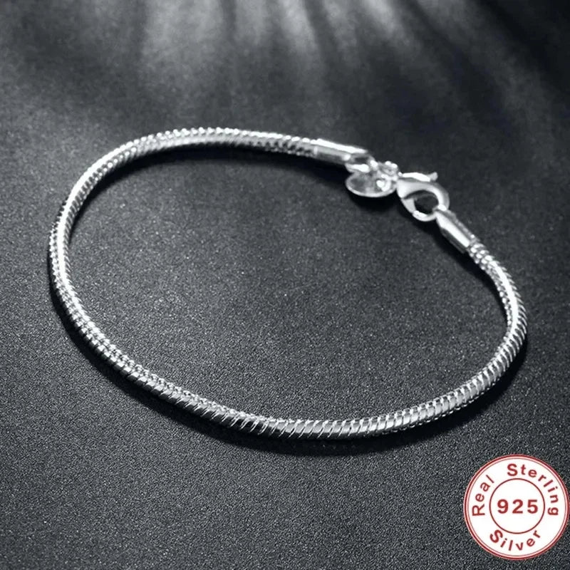 Aurelux — Snake Chain Charm Bracelet
