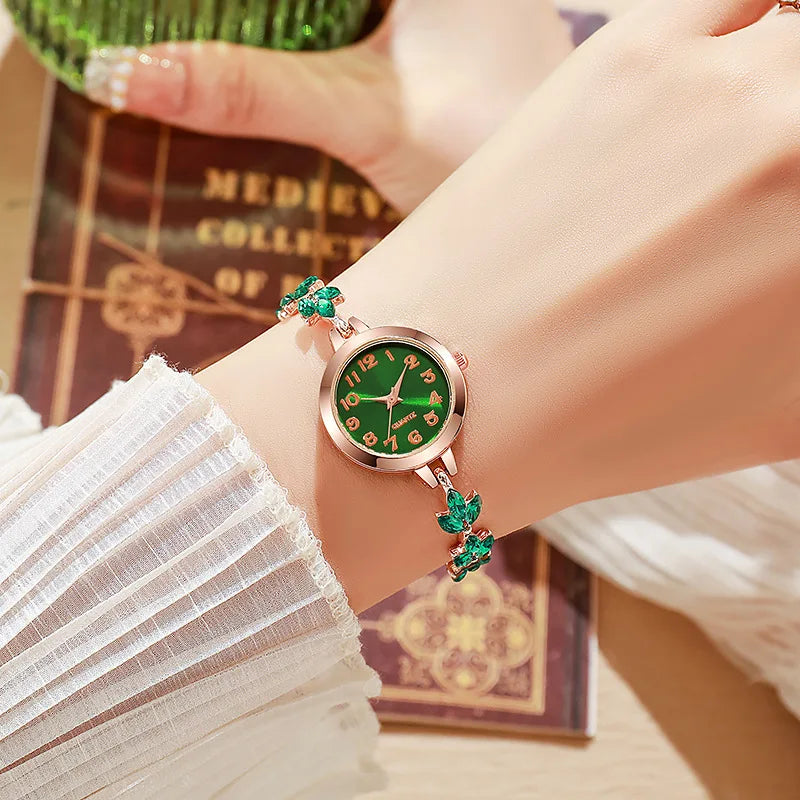 Elegant Crystal Bracelet Watch