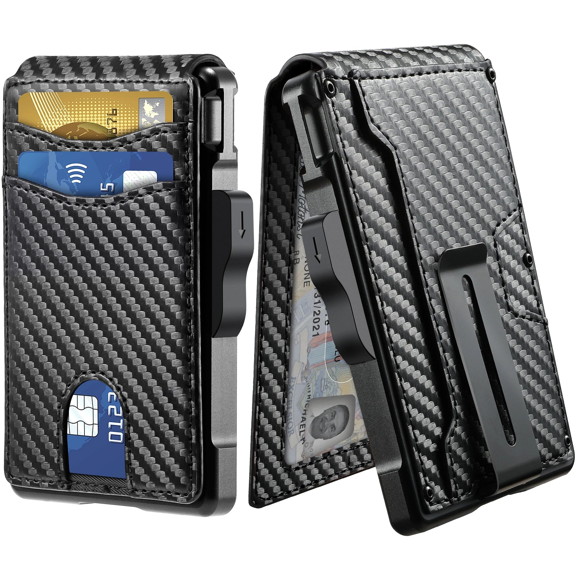 AURELUX™ Carbon Elite RFID Wallet