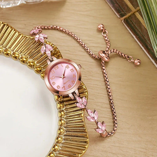 Elegant Crystal Bracelet Watch