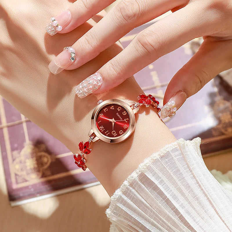Elegant Crystal Bracelet Watch