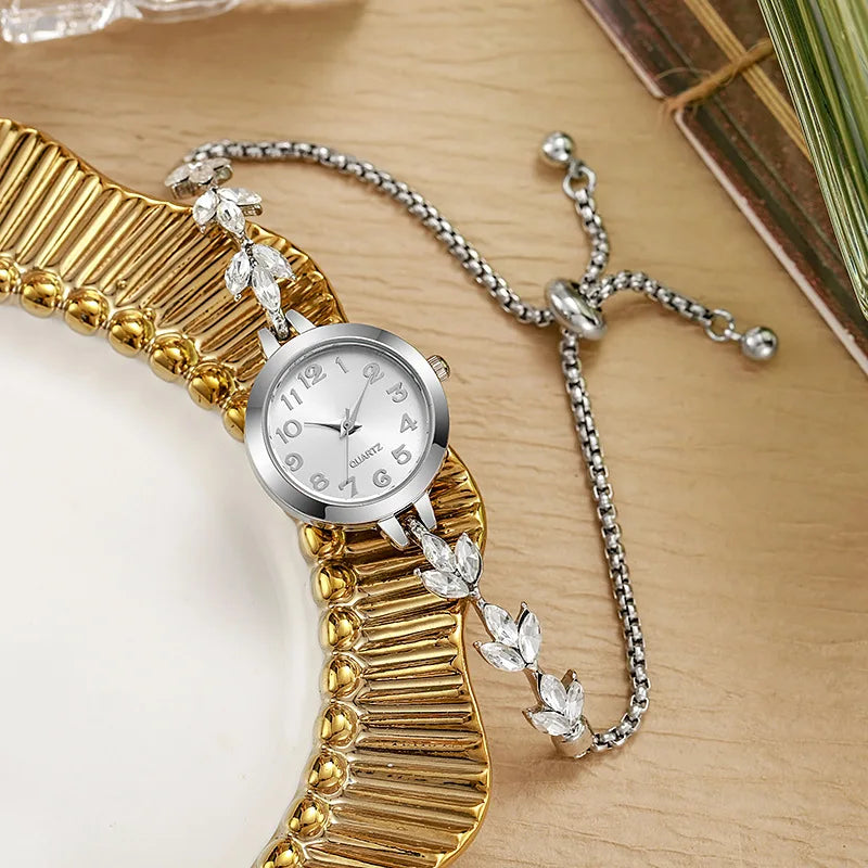 Elegant Crystal Bracelet Watch