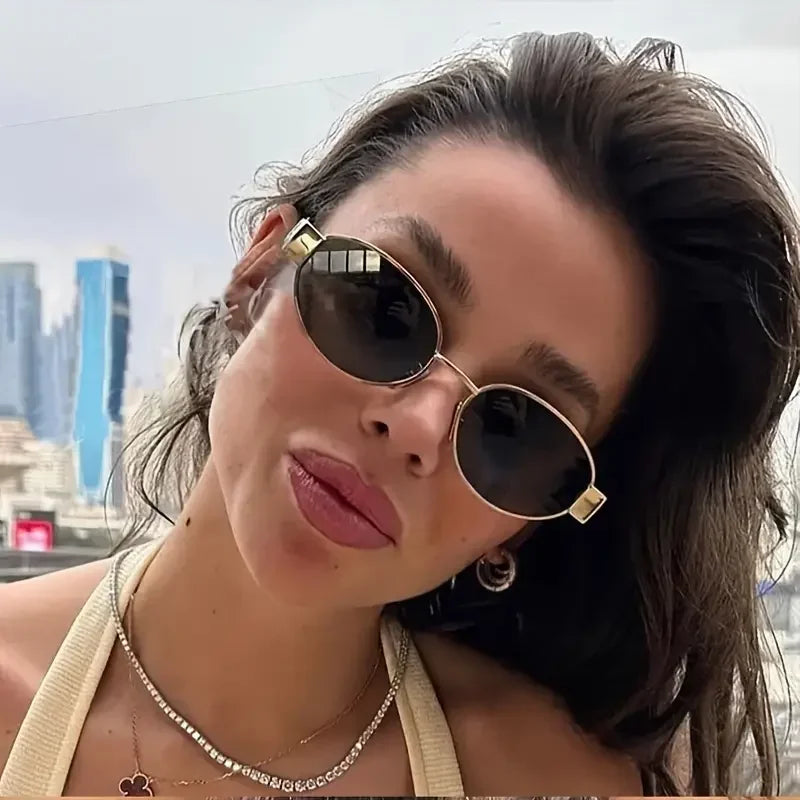 AURELUX Sovereign Oval Sunglasses