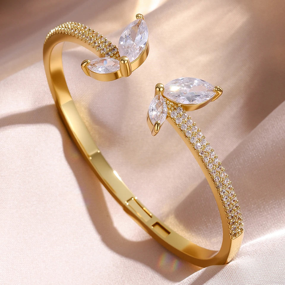 Aurelux Crystal Bangle-Limited Edition