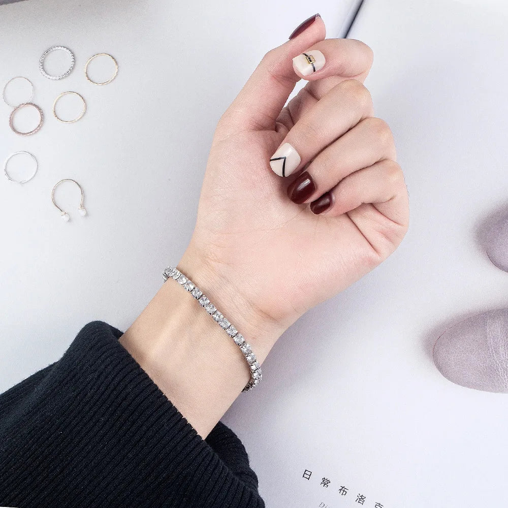Stellar 925 Sterling Silver Tennis Bracelet