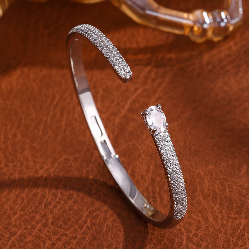 Aurelux Crystal Bangle-Limited Edition