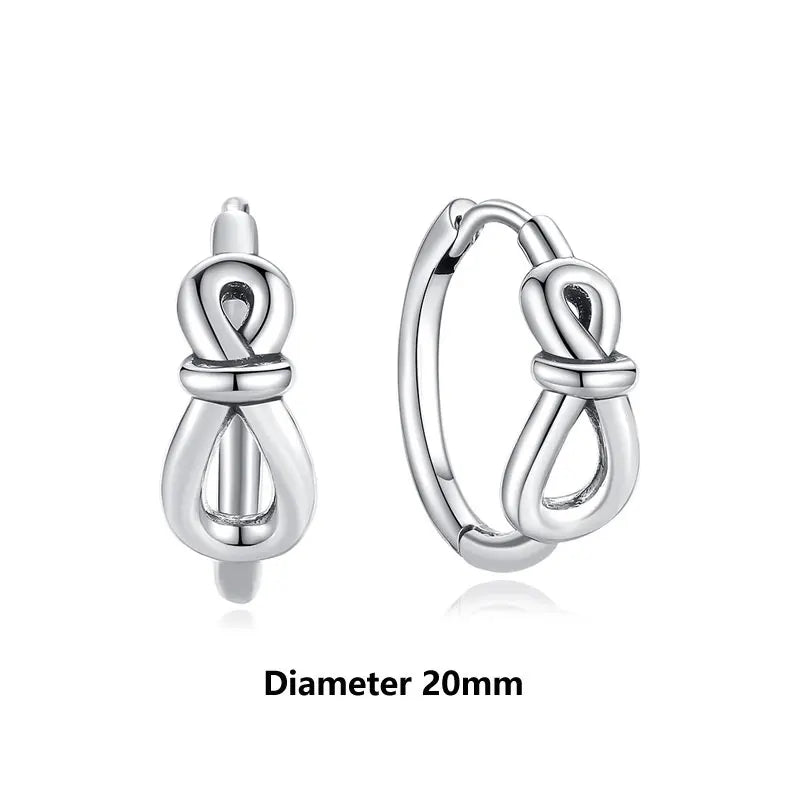 925 Sterling Silver Heart Hoop Earrings