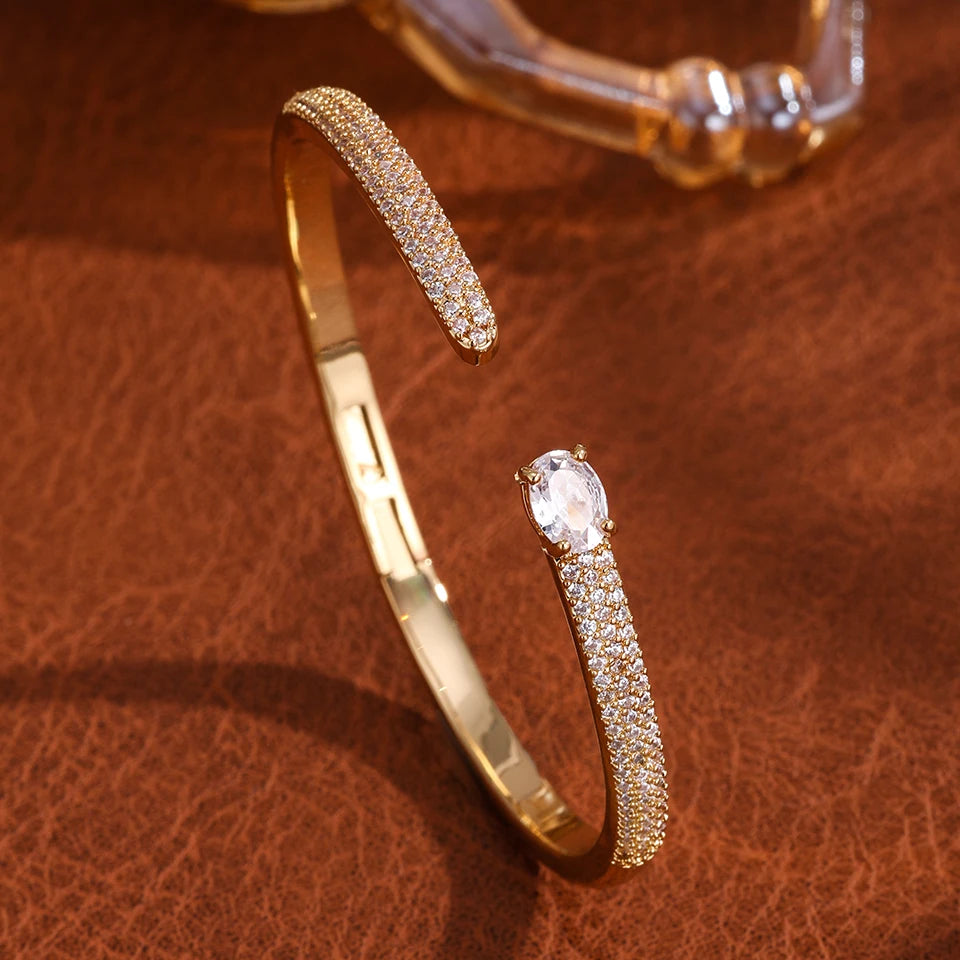 Aurelux Crystal Bangle-Limited Edition