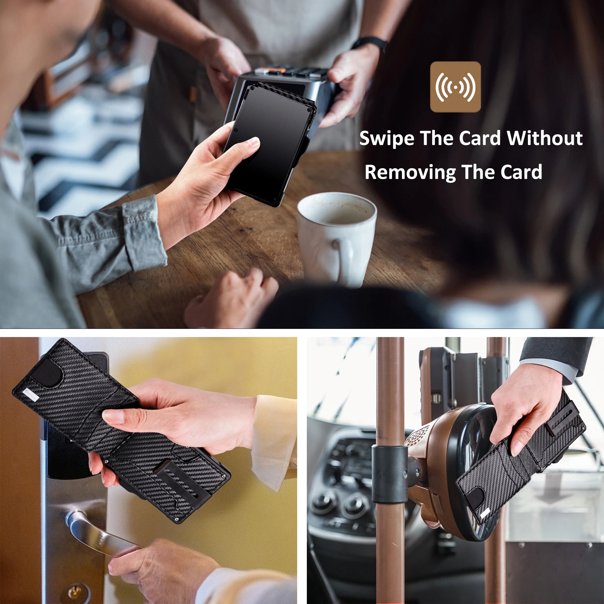 AURELUX™ Carbon Elite RFID Wallet