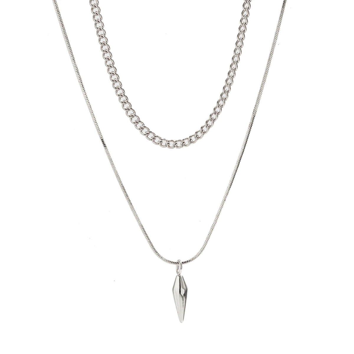 Urban Rivet Layered Necklace Set – Limited Edition