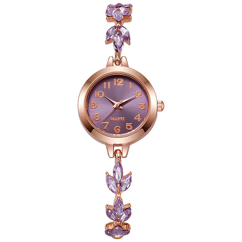 Elegant Crystal Bracelet Watch