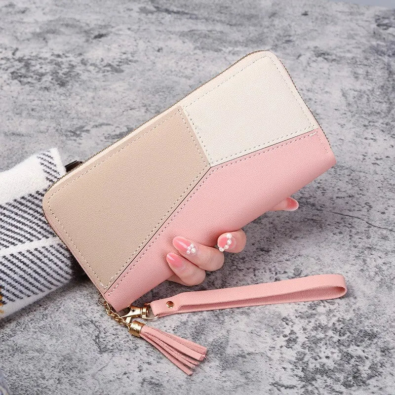 AURELUX Luxe Zip Clutch & Wallet